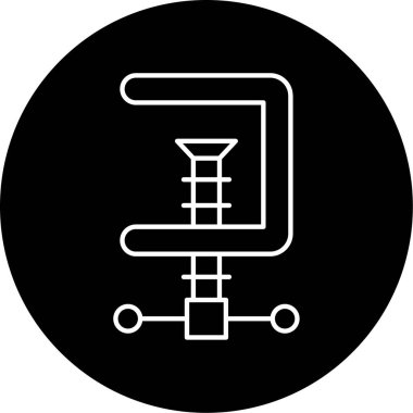 Vise simge vektör illüstrasyonu