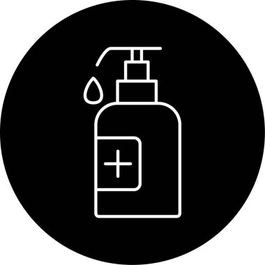 El Dezenfektanı Simgesi vektör çizimi