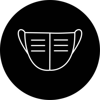 yüz maskesi vektör illüstrasyonu