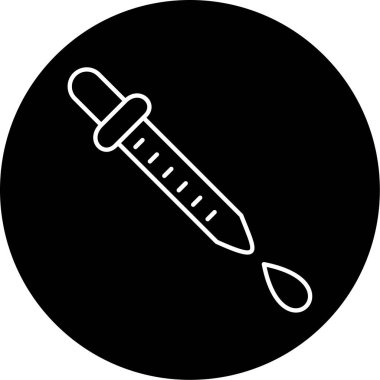 pipette simgesi vektör çizimi