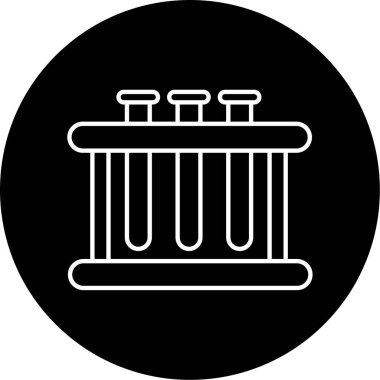 test tüpleri simge vektör illüstrasyonu