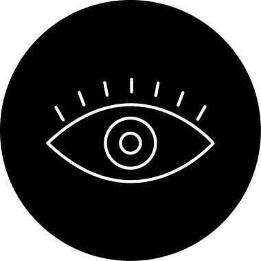 Göz simgesi vektör illüstrasyonu