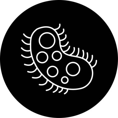 bakteri simgesi vektör illüstrasyonu