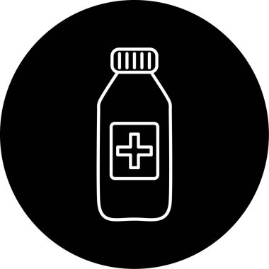 Şurup simgesi vektör illüstrasyonu