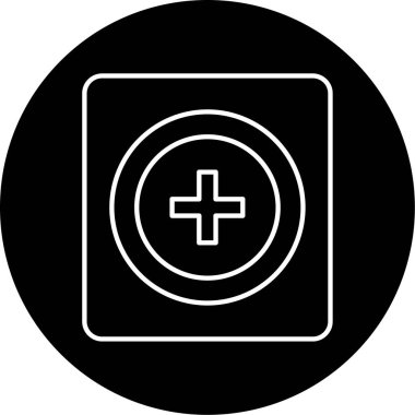 Sağlık İşareti simgesi vektör illüstrasyonu