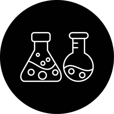 Deney simgesi vektör illüstrasyonu