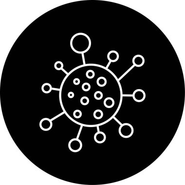 Virüs ikonu vektör illüstrasyonu