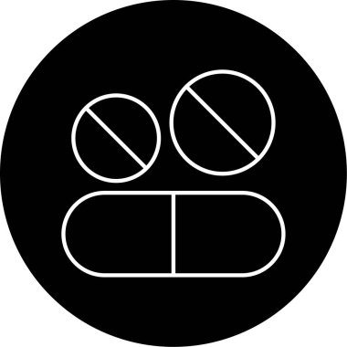 Tıp simgesi vektör illüstrasyonu