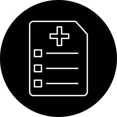 Tıbbi Grafik ikonu vektör illüstrasyonu