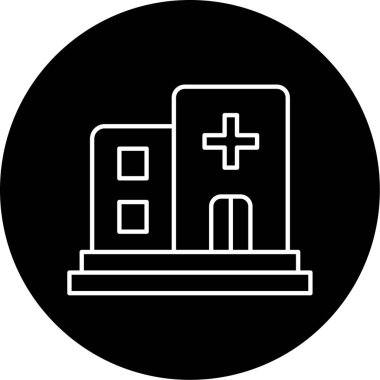 Hastane Simgesi Vektör İllüstrasyonu