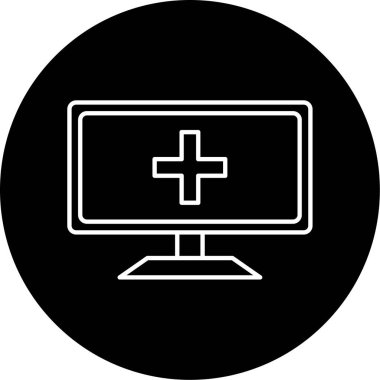 Çevrimiçi Tıbbi Yardım vektör çizimi