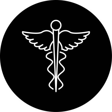 Eczane İmza Simgesi Vektör İllüstrasyonu