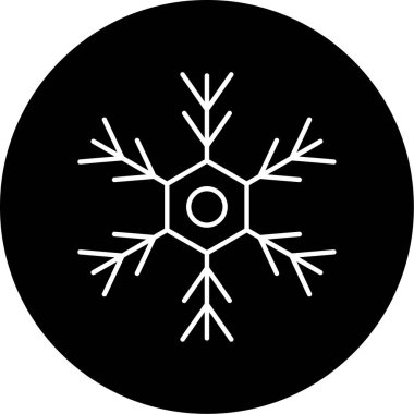 Kış simgesi vektör illüstrasyonu