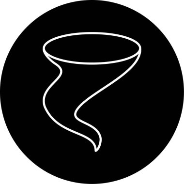 Tornado simgesi vektör illüstrasyonu