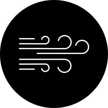 rüzgar ikonu vektör illüstrasyonu