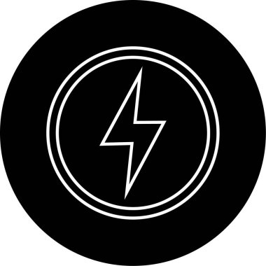 Şimşek Düğmesi vektör çizimi