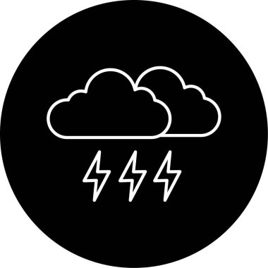 fırtına simgesi vektör illüstrasyonu