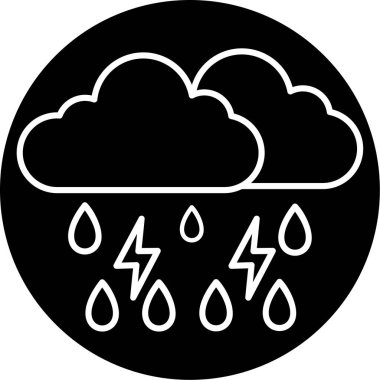 Fırtına simgesi vektör illüstrasyonuName