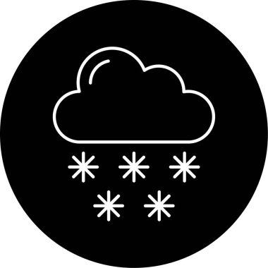 Kar Düşüşü vektör illüstrasyonu