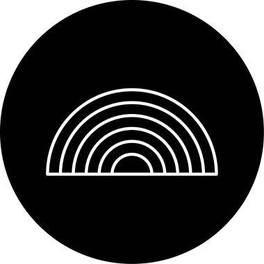 gökkuşağı simgesi vektör illüstrasyonu