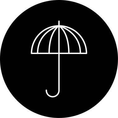 şemsiye simgesi vektör illüstrasyonu