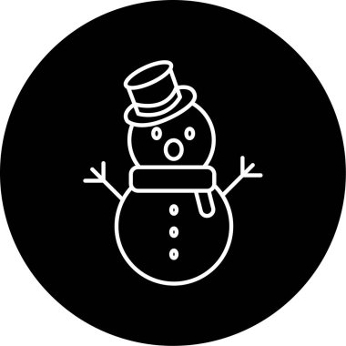 Kardan Adam simgesi vektör çizimi