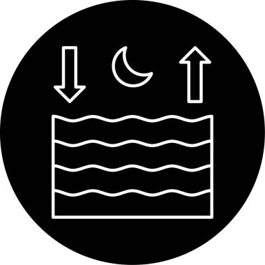 Tides icon vector illustration