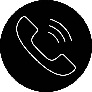 Telefon simgesi vektör illüstrasyonu