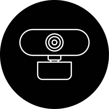Webcam simge vektör çizim