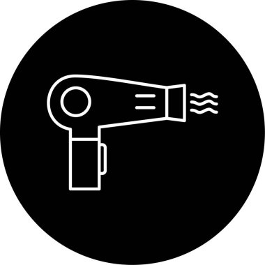 Kurutma makinesi simge vektör çizim