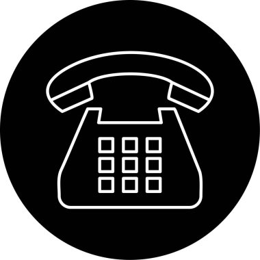 telefon simgesi vektör illüstrasyonu