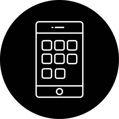 cep telefonu ikonu vektör illüstrasyonu