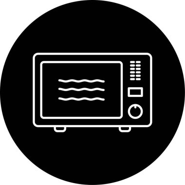 mikrodalga simge vektör çizim