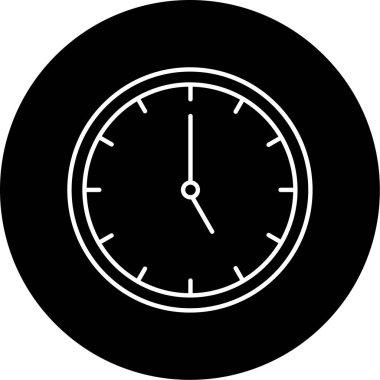 Saat simgesi vektör illüstrasyonu
