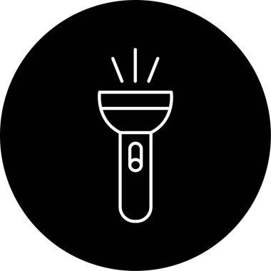 Meşale simgesi vektör illüstrasyonu