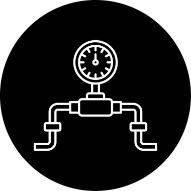 Basınç Ölçeği ikon vektör illüstrasyonu