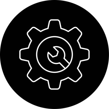 bakım simgesi vektör illüstrasyonu