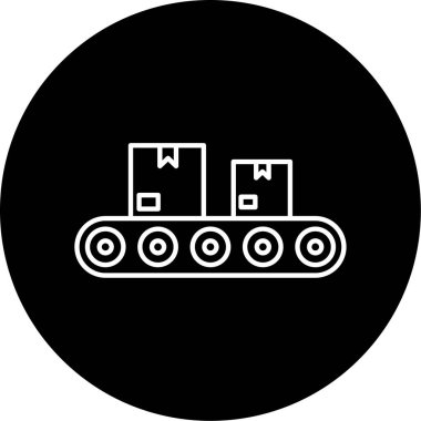 Taşıyıcı simgesi vektör illüstrasyonu