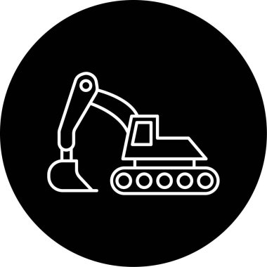 Kazıcı simgesi vektör illüstrasyonu