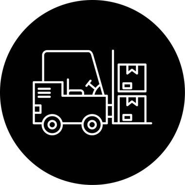 Çatal kaldırma simgesi vektör çizimi