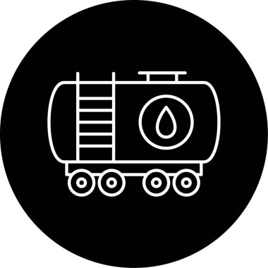 Petrol Tankı ikonu vektör çizimi