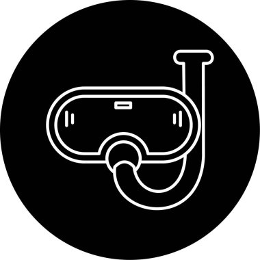 şnorkel simge vektör çizim