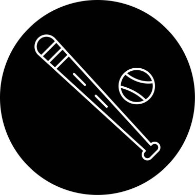 beysbol ikonu vektör illüstrasyonu