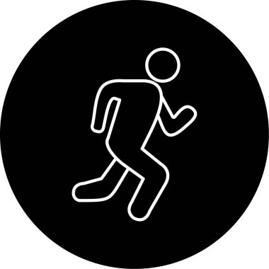 Çalıştırıcı simgesi vektör illüstrasyonu