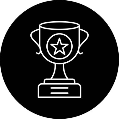 kupa simgesi vektör illüstrasyonu