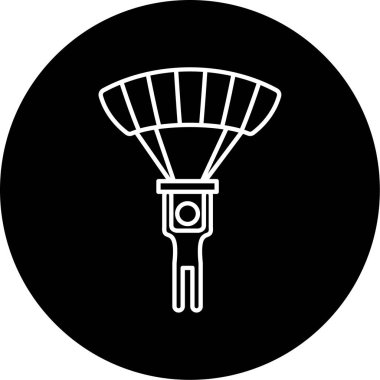 Skydiving ikon vektör çizimi