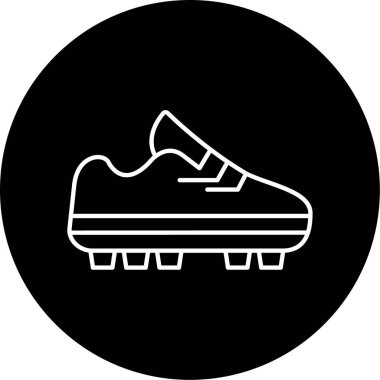 Futbol Çizmeleri ikon vektör illüstrasyonu