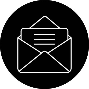 zarf simgesi vektör illüstrasyonu