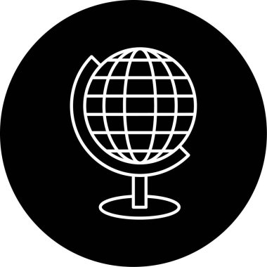 Küresel simge vektör illüstrasyonu