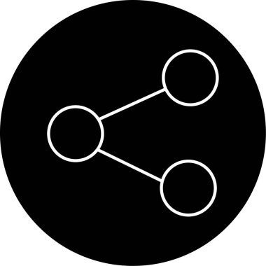 paylaşımlı simge vektör illüstrasyonu